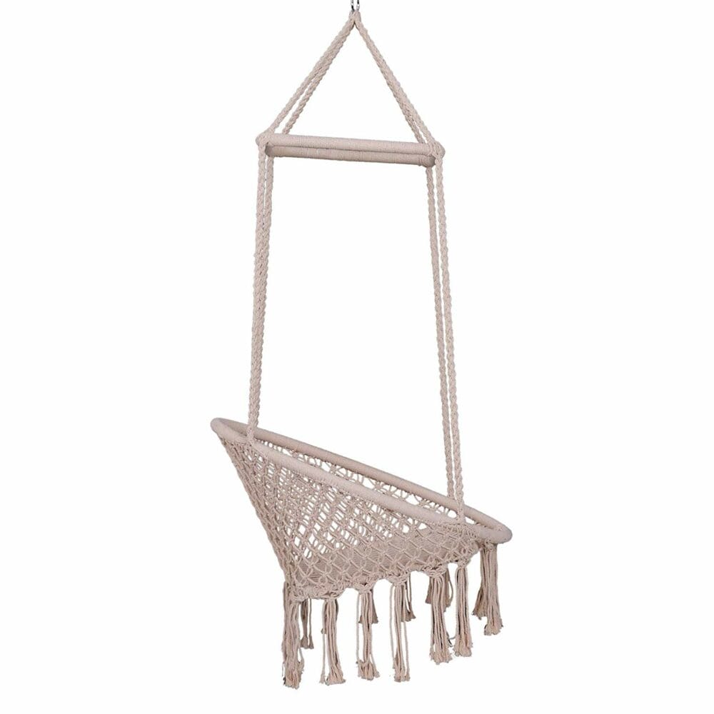 Hängesessel Hängeschaukel Schwebesessel Baumwolle ∅80cm