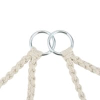 Hängesessel Kailua Max. 150 kg Indoor Outdoor mit Kissen Creme