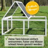 Hasen Freilaufgehege Kaninchen Auslauf Rabbit RUN XL - faltbar