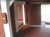 Hasenstall Kaninchenstall Freilandburg mit Freilaufgehege