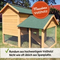 Hasenstall Kaninchenstall Hasenfarm  ~ mit grossem Freigehege