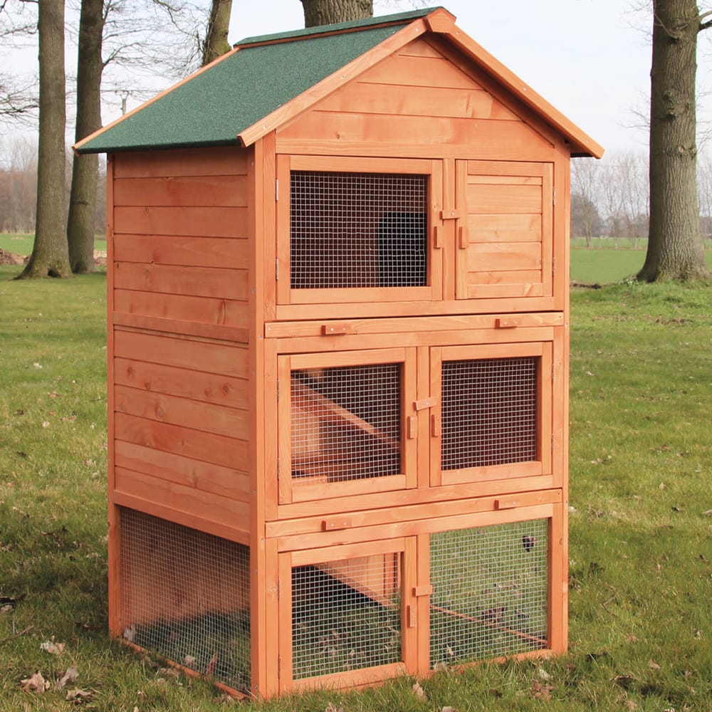 Hasenstall Kaninchenstall Jumbo ~ 3 Etagen