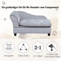 Haustiersofa Hundesofa Hundebett Katzensofa Chaiselongue