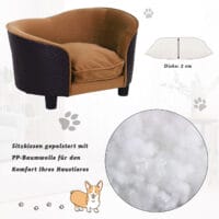 Haustiersofa Hundesofa Hundebett erhöhtes Katzensofa