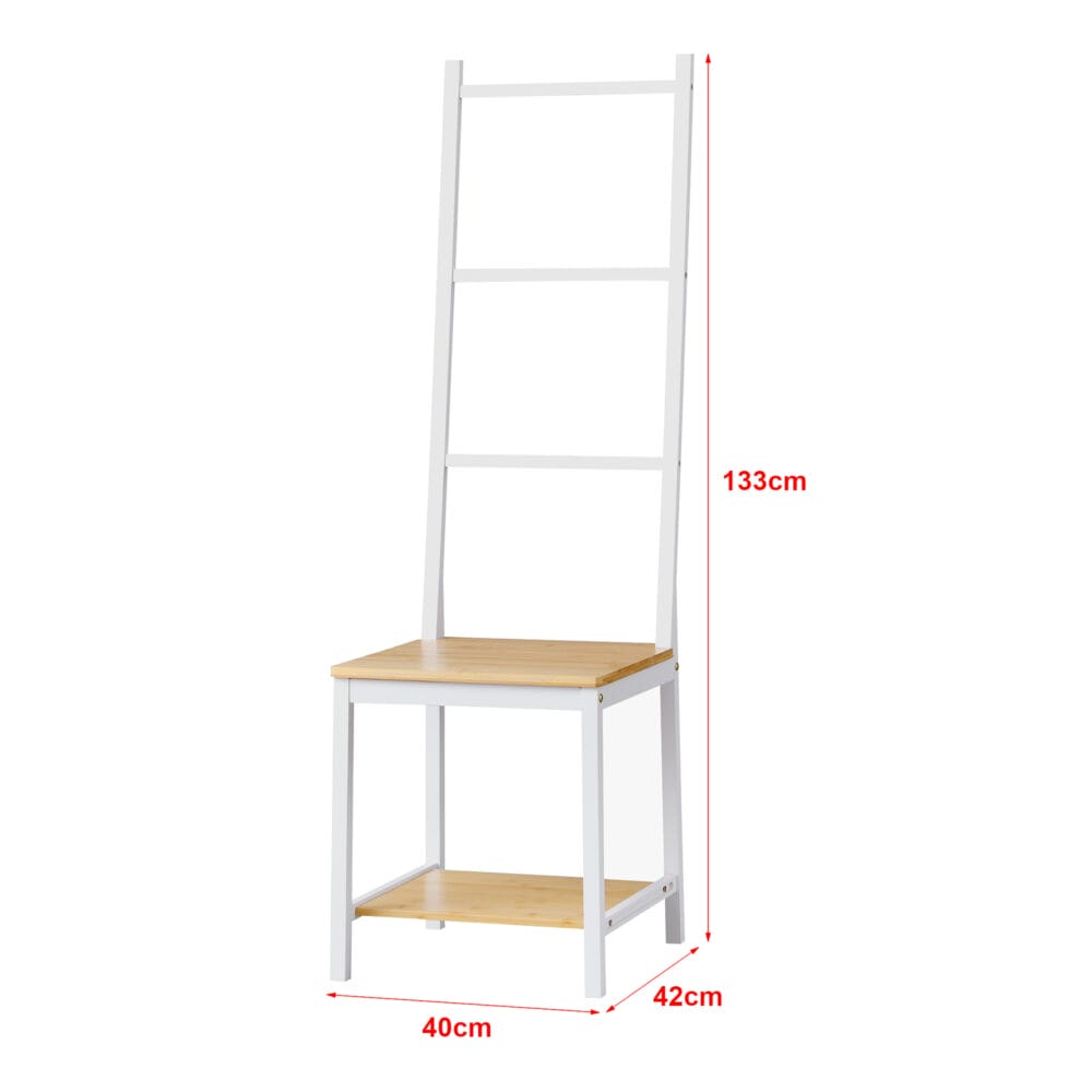 Herrendiener Juuka 133x40x42cm Kleiderstuhl Bambus