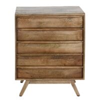 Highboard Kommode Sideboard Massiv-Holz Mango 81x65x43cm