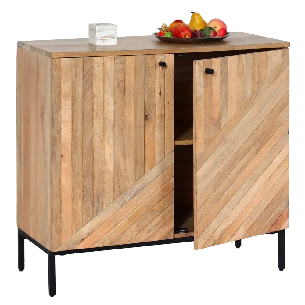 Highboard Kommode Sideboard Massiv-Holz Mango 86x90x43cm