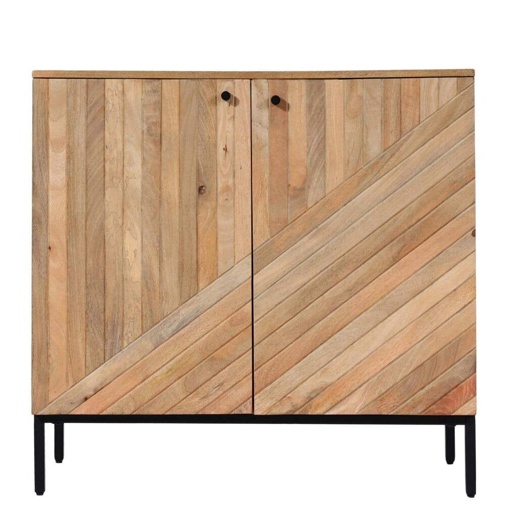 Highboard Kommode Sideboard Massiv-Holz Mango 86x90x43cm