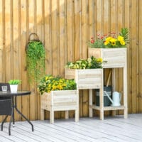 Hochbeet 3 Etagen 125x45x108cm