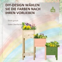 Hochbeet 3 Etagen 125x45x108cm