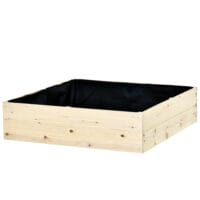 Hochbeet Holz Natur 117x117x30cm