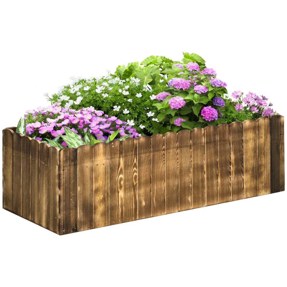 Hochbeet Kräuterbeet Tannenholz 100x40x30cm