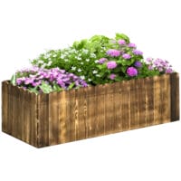 Hochbeet Kräuterbeet Tannenholz 100x40x30cm