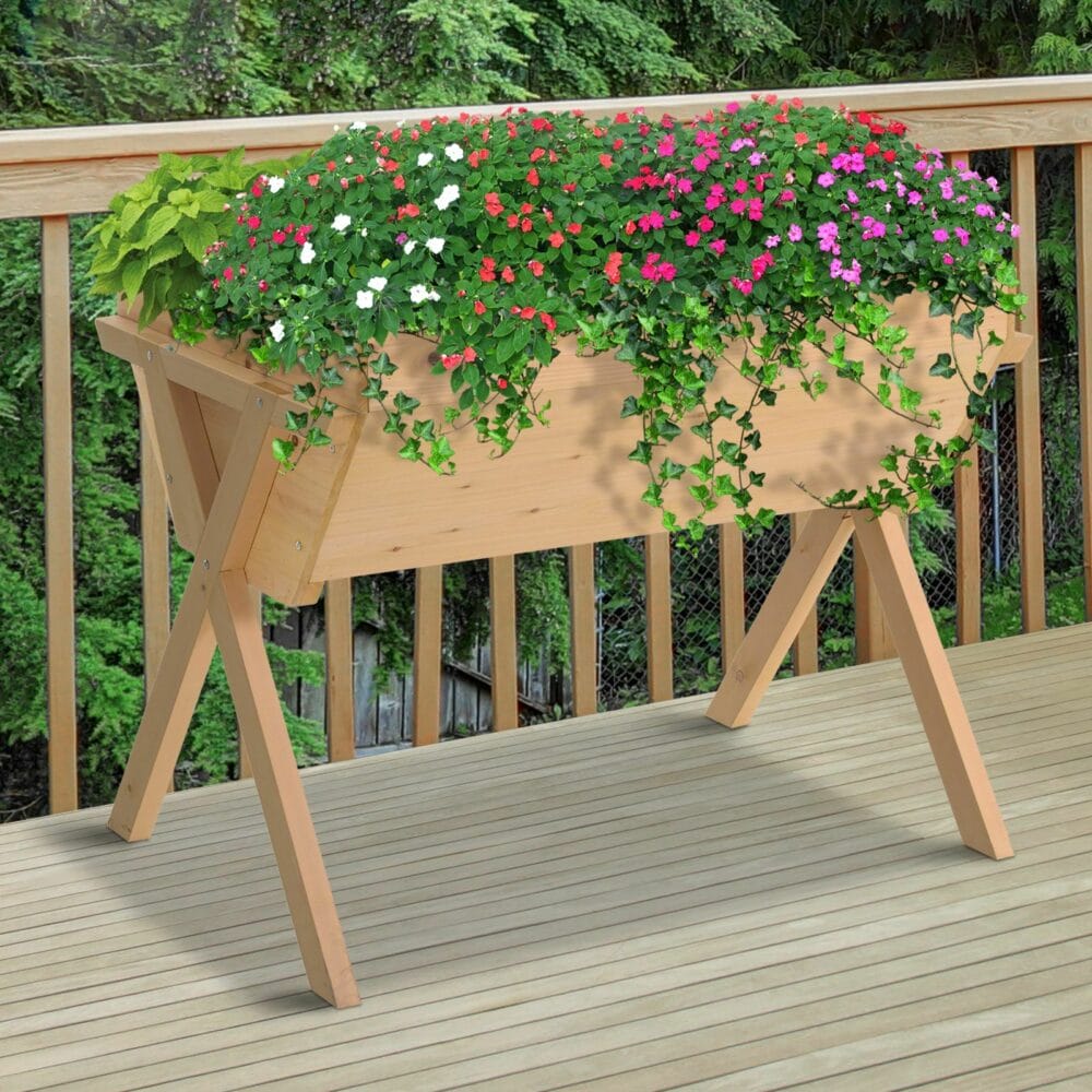Hochbeet Pflanzkasten Blumenkasten mit Vlies