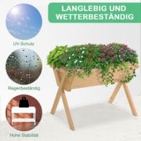 Hochbeet Pflanzkasten Blumenkasten mit Vlies