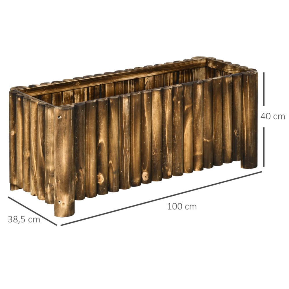 Hochbeet Pflanzkasten Tannenholz 100x40x40cm