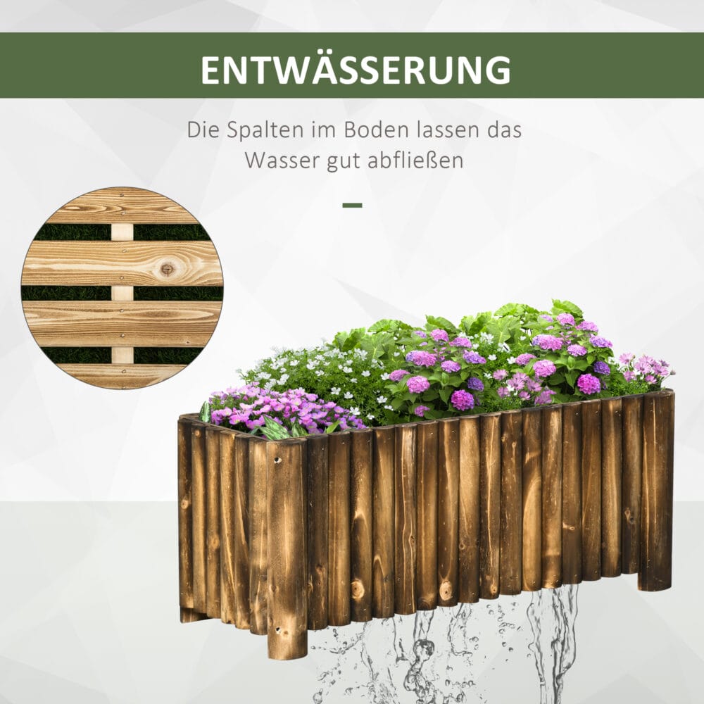 Hochbeet Pflanzkasten Tannenholz 100x40x40cm