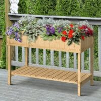 Hochbeet Pflanztisch Blumenkasten Anzuchttisch 6 Fächer 120x60x81cm