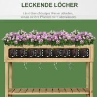 Hochbeet Pflanztisch Blumenkasten Anzuchttisch 6 Fächer 120x60x81cm