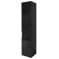 Hochschrank JAM-B19 Badschrank hochglanz 150x30cm schwarz