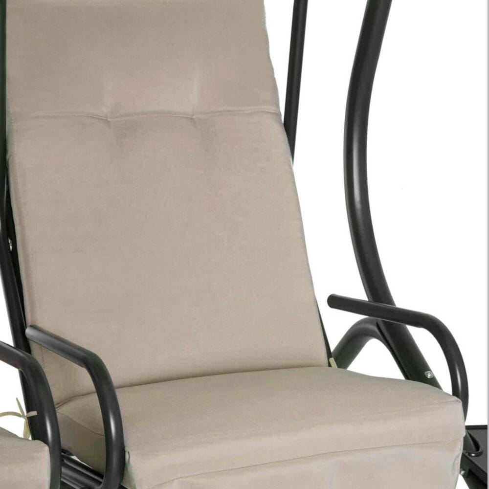 Hollywoodschaukel 2-Sitzer Beige 170x136x170cm