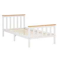 Holzbett 90x200cm Landhausstil Weiss