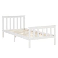 Holzbett Doppelbett 90x200cm Weiss