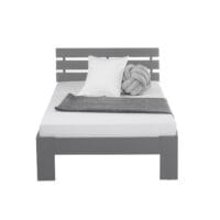 Holzbett Einzelbett 90x200cm Grau