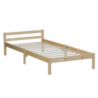 Holzbett Jugendbett mit Lattenrost 90x200cm Natur