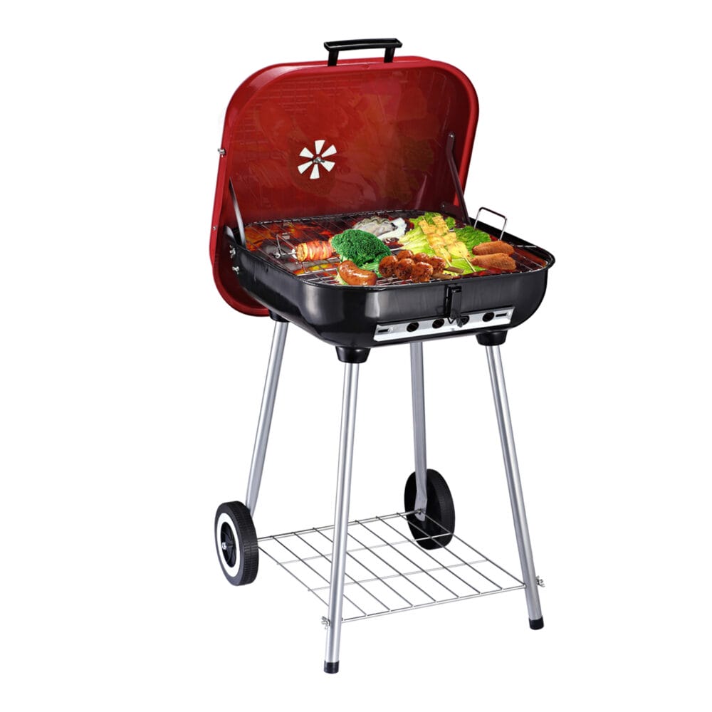 Holzkohlegrill Grillwagen Balkon BBQ Grill Kugelgrill