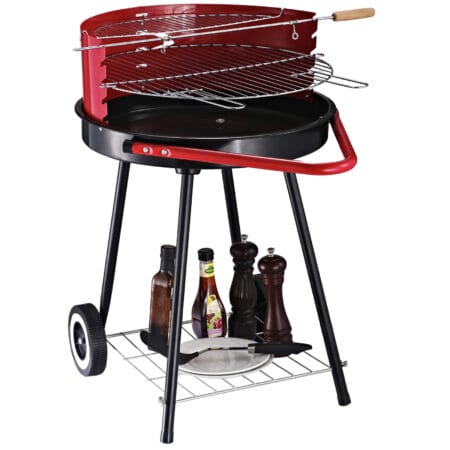 Holzkohlegrill Grillwagen Balkon BBQ Rundgrill