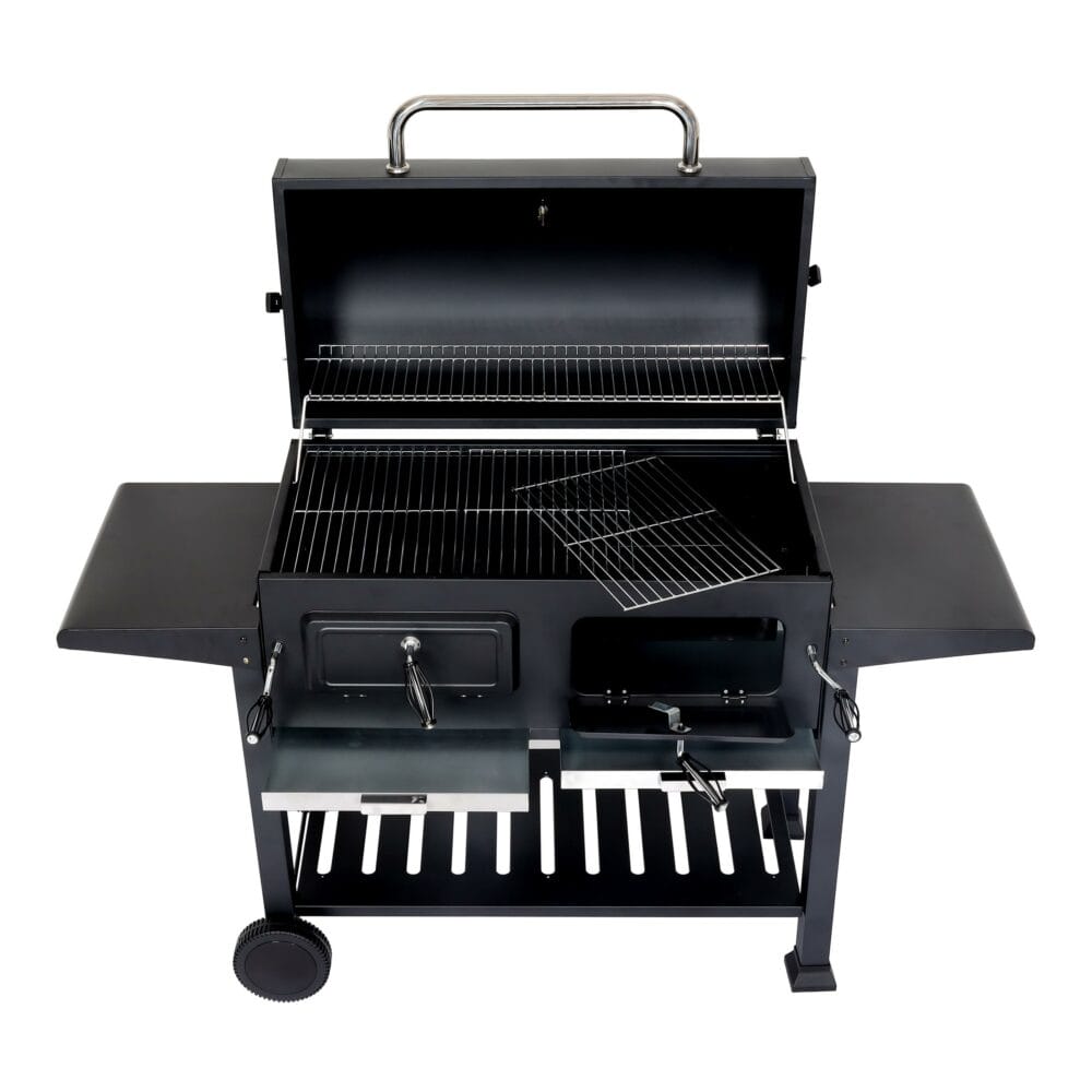 Holzkohlegrill JAM-K94 XXL Grillwagen 110x153x60cm