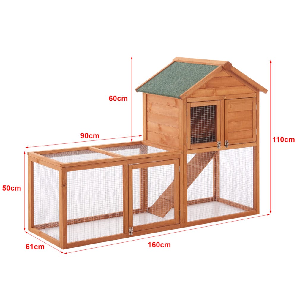 Kaninchenstall Kelkheim 110x160x61cm Tannenholz