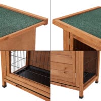 Kaninchenstall Falkenau Kleintiergehege 104x122x50cm Tanne