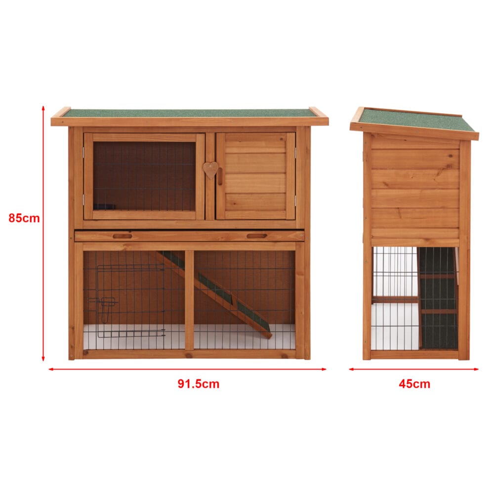 Kaninchenstall Nidda 85x91.5x45cm Tannenholz