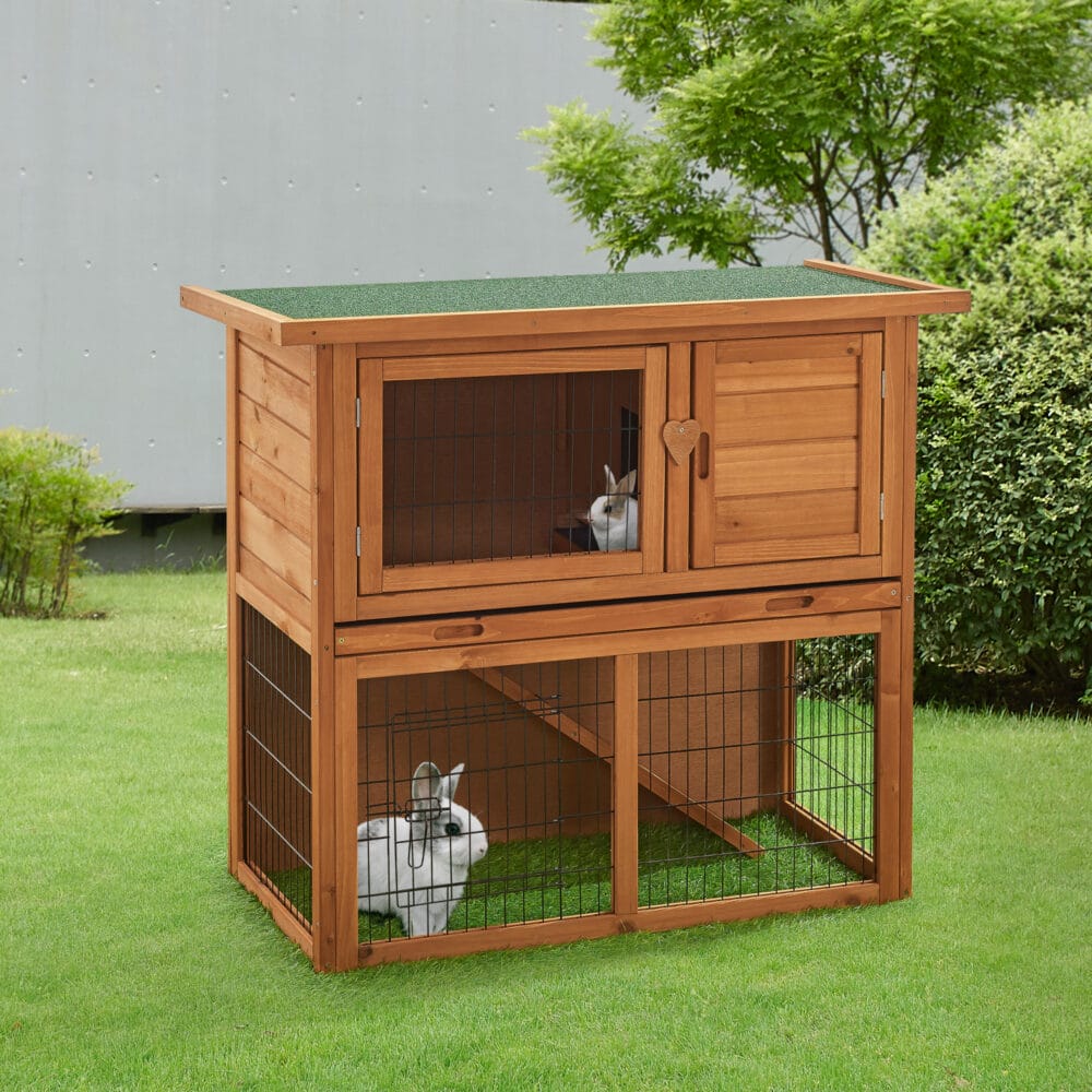 Kaninchenstall Nidda 85x91.5x45cm Tannenholz