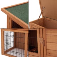 Kaninchenstall Nidda 85x91.5x45cm Tannenholz
