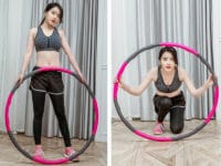 Hula Hoop Schaumstoff Reifen 95cm Pink 8 abnehmbare Segmente