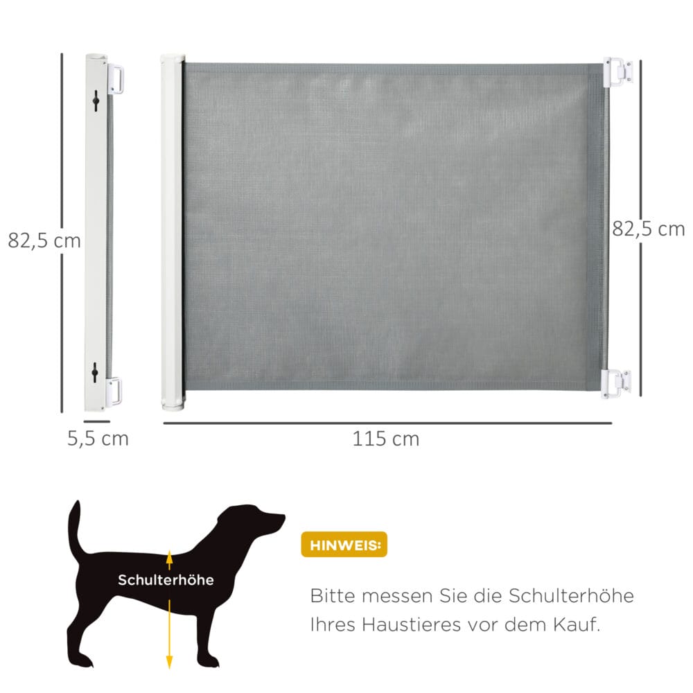 Hunde Türschutzgitter Treppenschutzgitter Treppenschutz 115x82.5cm