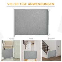 Hunde Türschutzgitter Treppenschutzgitter Treppenschutz 115x82.5cm