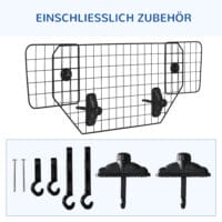 Hundeschutzgitter Auto Kofferraumgitter Trenngitter (90-120)x40.5cm