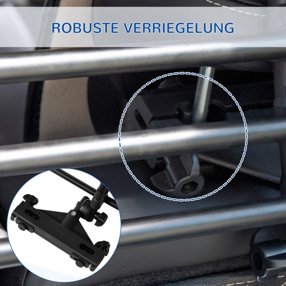 Hundeschutzgitter Auto Trenngitter Autotrennwand 85-140x40-50cm