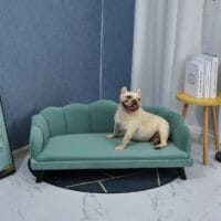 Hundesofa mit weichem Bezug Hundebett grün