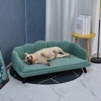 Hundesofa mit weichem Bezug Hundebett grün