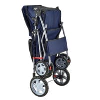 Hundewagen Buggy Niceville mit Regenschutz 73x46x100cm Blau