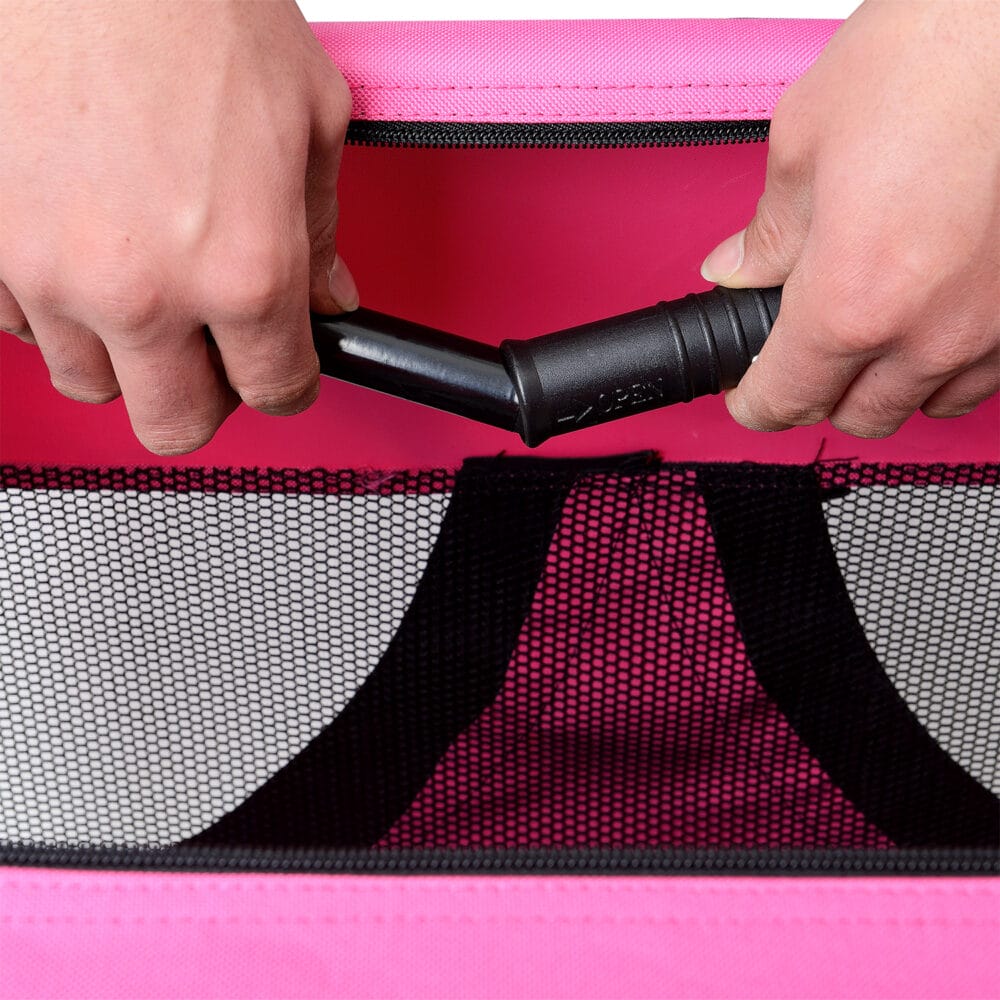 Hundetransportbox Pink Faltbar Hundebox Trage Tasche