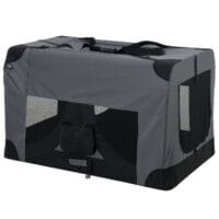 Hundetransportbox XXXL GRAU Faltbar Hundebox Trage Tasche