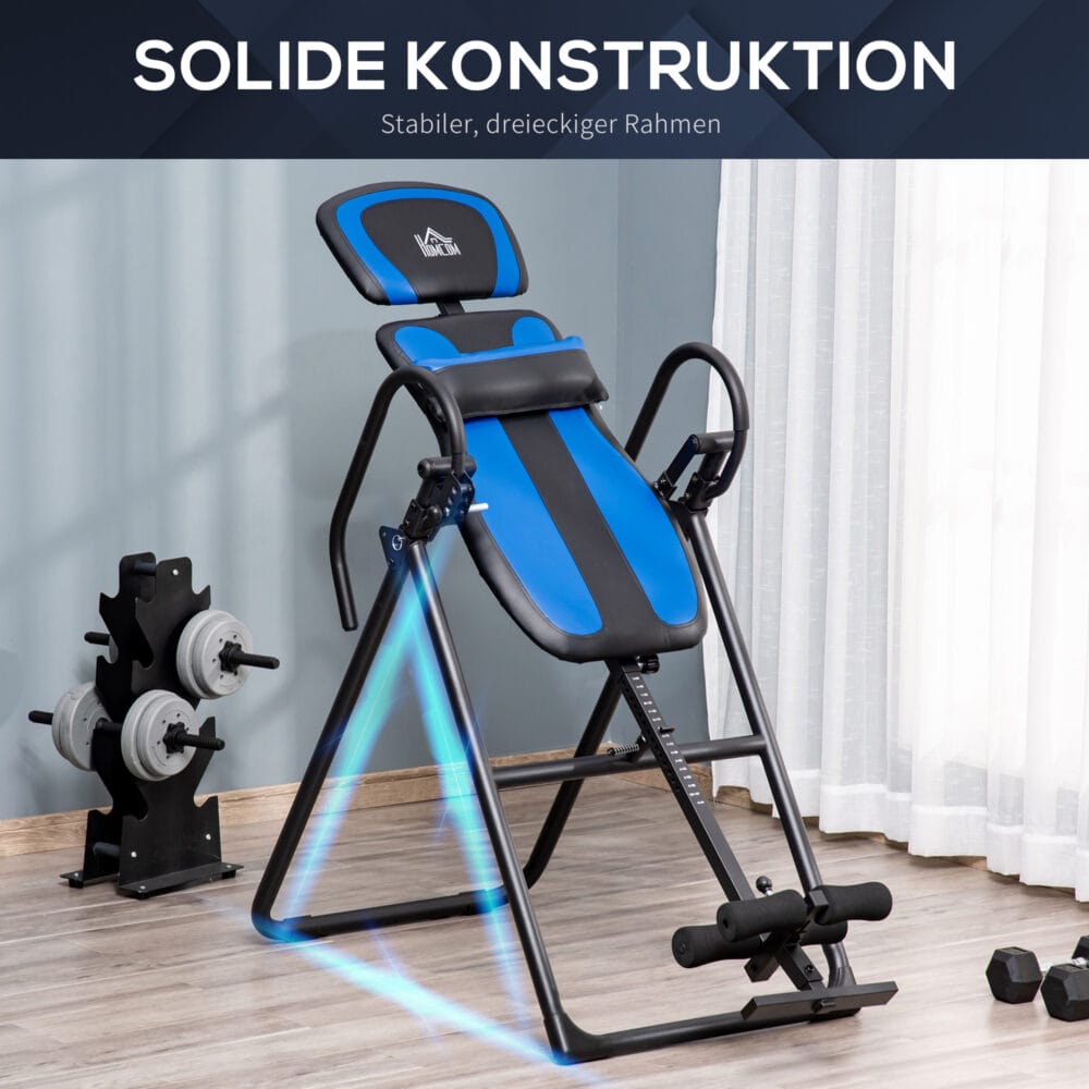 Inversionsbank Klappbarer Schwerkrafttrainer 132x71x145cm