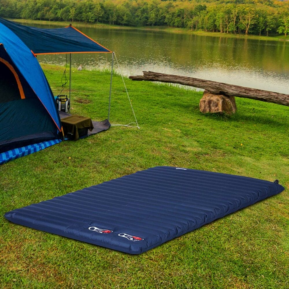 Isomatte selbstaufblasend Camping Luftmatratze 195x138x10cm