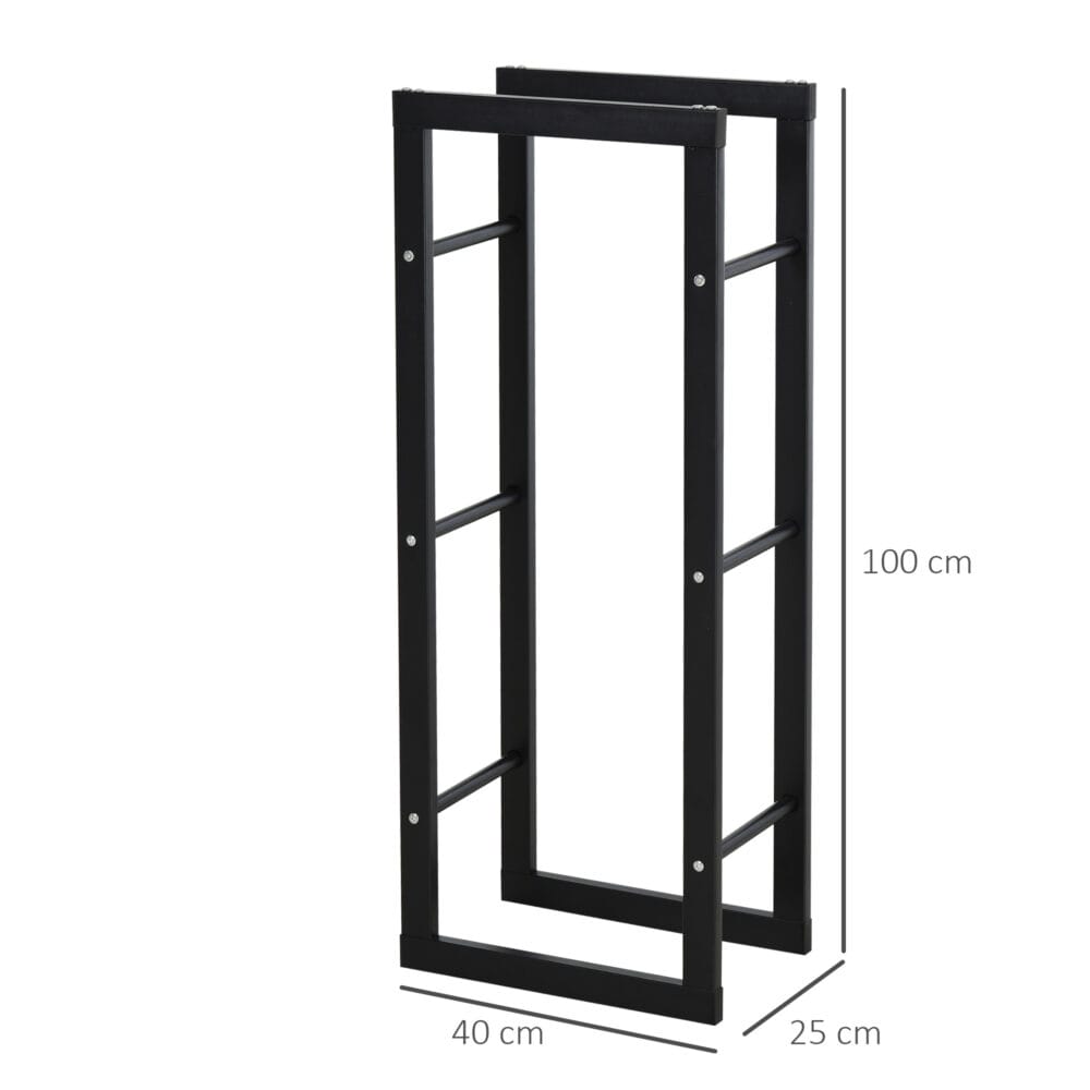 Kaminholzregal 100x40x25cm Brennholzregal Kaminholzständer